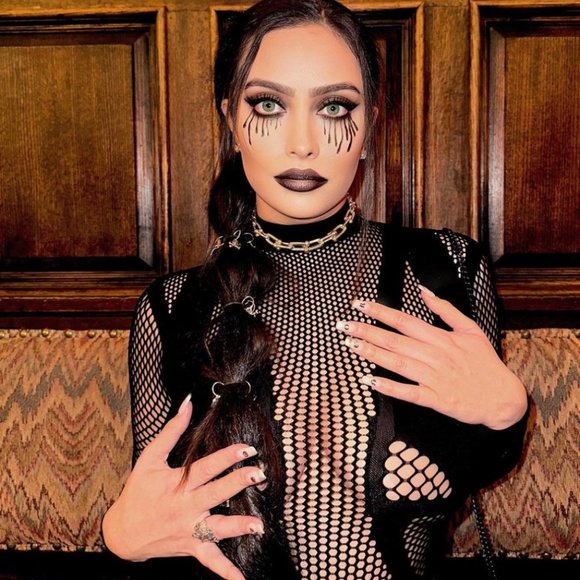 The Attico Black Mesh Bodysuit - Picture 5 of 7